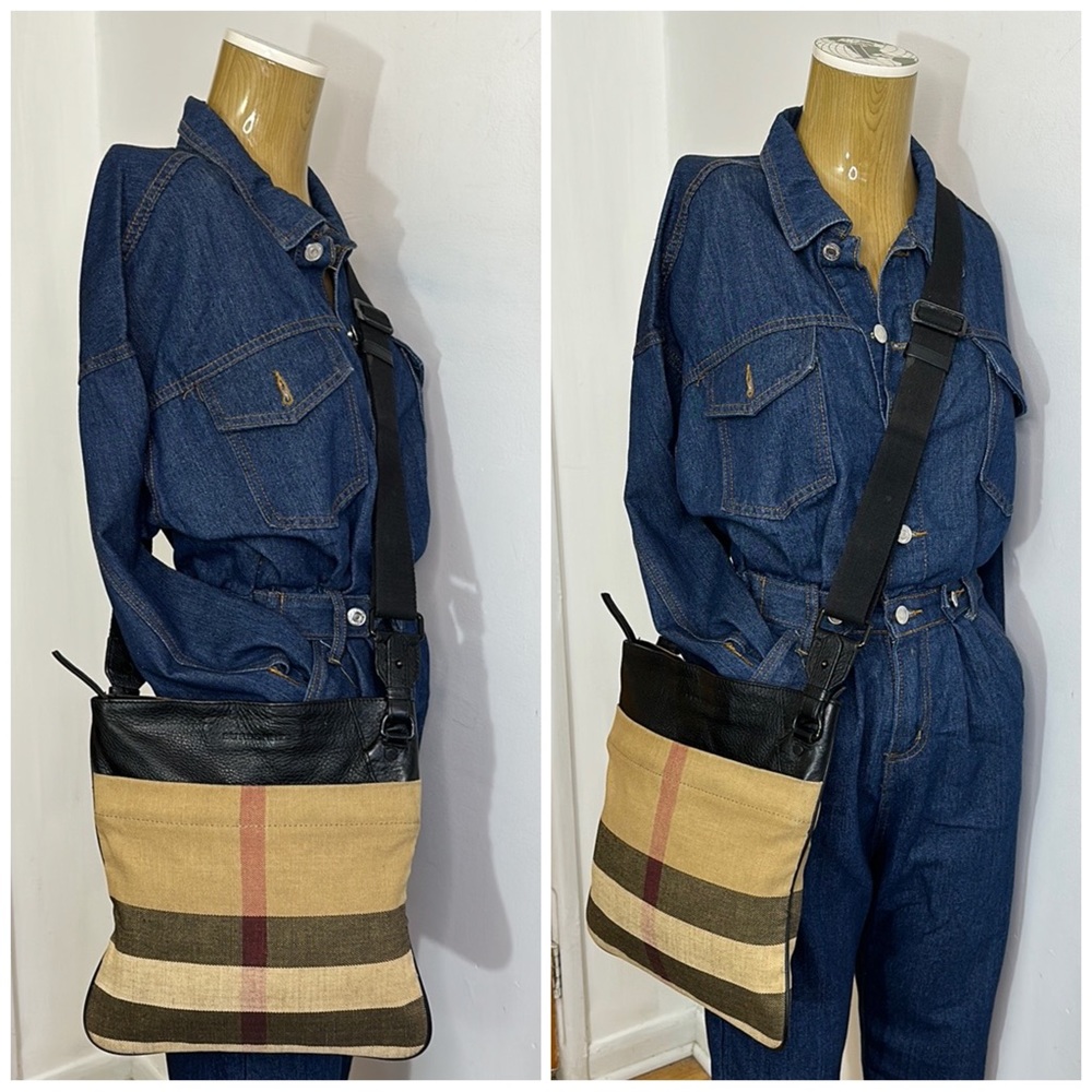 Burberry Ainsley Canvas/Leather Crossbody Bag